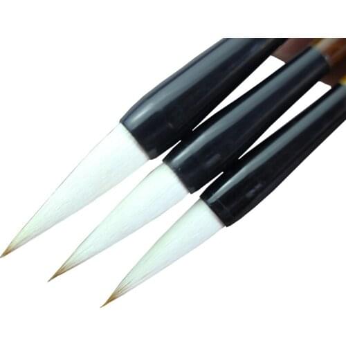3pcs Multiple Hair Calligraphy Brush Student Chinese Painting Brush Pen Set Chinese Regular Script Writing Brush Tinta China