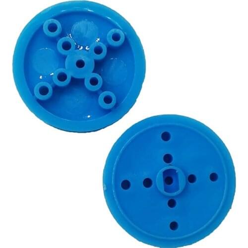 30-2A Blue TT Pulley 30mm Plastic Motor Belt Wheel Toy Accessories Science and Technology Model Material