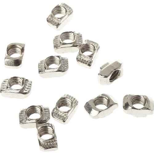 50Pcs/Set Printer M5 T Hammer Nut Fastener Connector For 2020 Profile