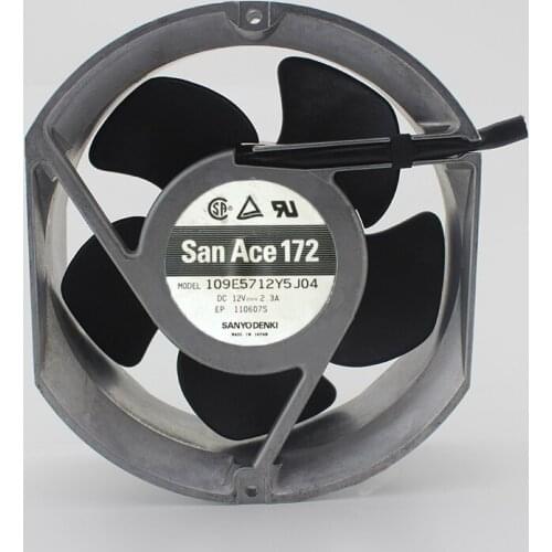 Brand new original 17cm 17250 12v 2.3A large wind metal cooling fan 109E5712Y5J04