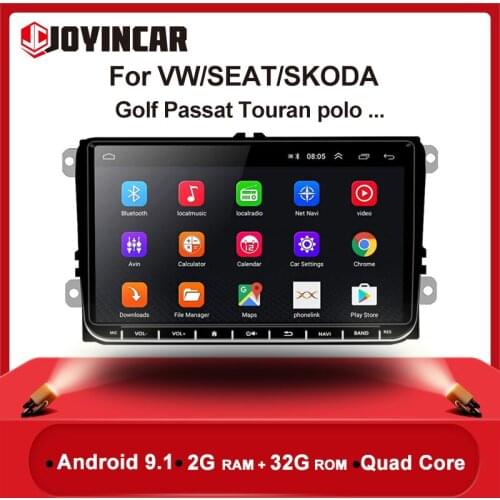 2DIN Android 9.1 Car Radio Multimedia Player GPS For Volkswagen VW Passat B6 Touran GOLF5 POLO jetta 2G+32G