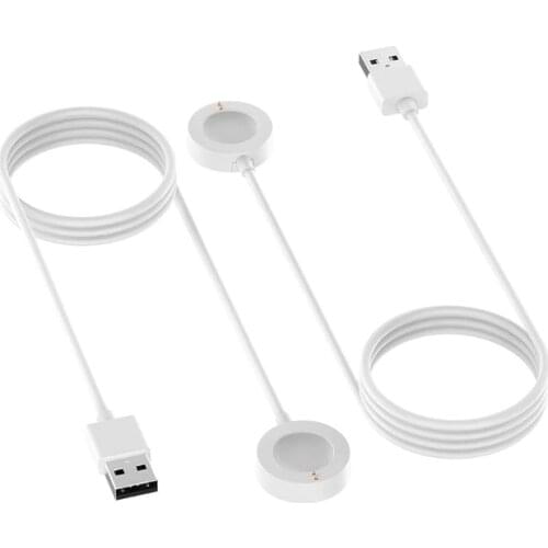 White Magnetic Charging Cable Cord Charger for Fossil Gen 4/5 for Emporio Armani/Skagen Falster 2/Misfit Vapor 2/Diesel Guard 2