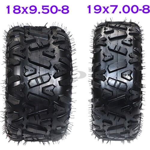 Tubeless tire front rear 18x9.50-8 tire lawn mower A-shaped flower thickening deepening non-slip wear-resistant tires