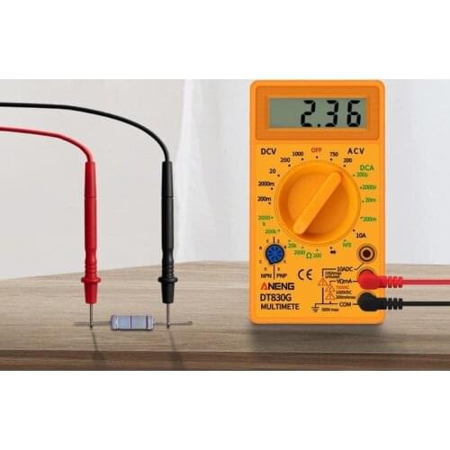 Digital Multimeter Multimeter Voltmeter Ammeter Ohmmeter DC10V~1000V 750V Tester 10A Current LCD Display Test I6F4