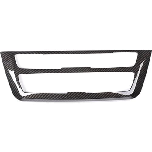 Carbon Fiber Style ABS Plastic Center Decoration Frame Trim For BMW 3 4 Series GT F30 F32 F34 2013-2018