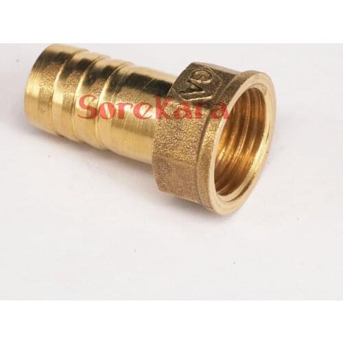 LOT 5 Hose Barb I/D 16mm x 1/2" BSP female Thread Brass coupler Splicer Connector fitting for Fuel Gas Water