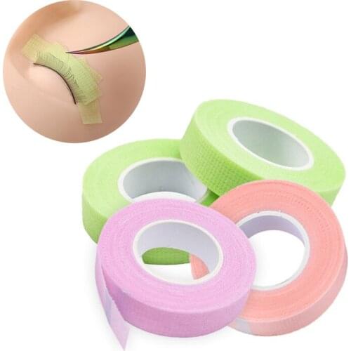 3 Rolls Non-Woven False Eyelash Extension Tape Anti-Allergy Easy Tear Eye Tapes For Grafting Fake Lash Eyeliner Tapes