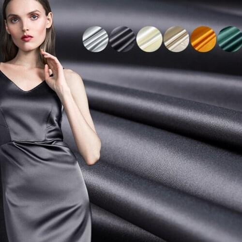 110CM Wide 30MM Solid Color Heavy Silk Fabric for Summer Spring Dress Shirt Scarf Cheongsam Skirt Pants Suit E1040