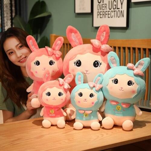 25/35/50CM kawaii Rabbit Plush Toys Baby Appease Dolls Stuffed Soft Animal Toys Lovely Rabbit Pillow for Children Girls Gifts