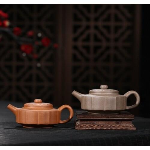 Recommended yixing manufacturer wholesale gift custom drop jin wen Zhou Pan chapter slope mud all hand inside