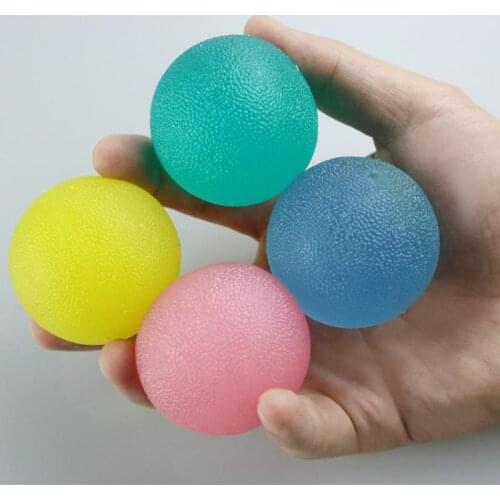 Silicone Massage Therapy Grip Ball For Hand Finger Strength Exercise Stress Relief Decompression Ball Fitness Equipment