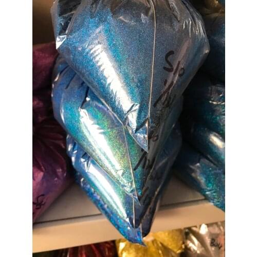 Blue nail holographic glitter powder
