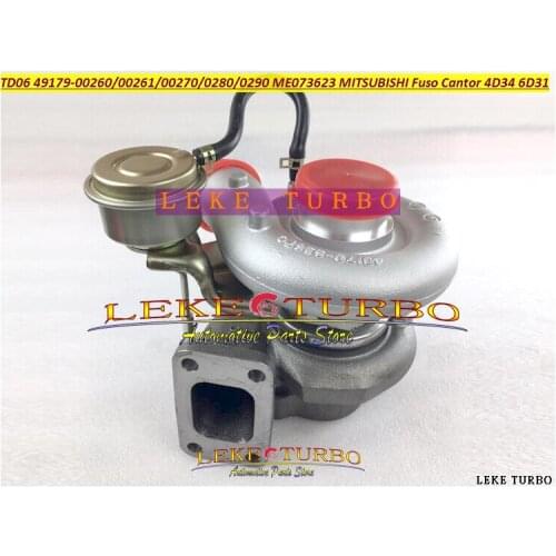 TD06 49179-00260 49179-00261 49179-00270 49179-00280 49179-00290 ME073623 Turbo For MITSUBISHI Fuso Cantor Truck 4D34 6D31