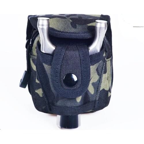 Outdoor Camouflage Steel Ball Slingshot One Waist Bag Breathable Sports Tactical Bag Slingshot Storage Bag Molle Pouch Tactical