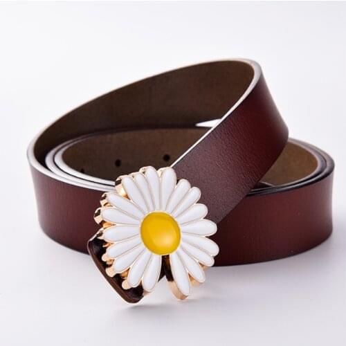 Ladies leather belt simple and versatile ins wind belt decorative leather belt universal simple and versatile