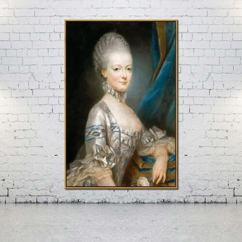 Artcozy Oil Canvas Painting marie antoinette For Home Decoration Wall Art