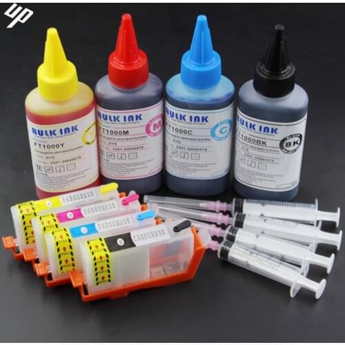 UP Refill For HP 903 refillable ink cartridge permanent chip for HP pro 6950 6951 6954 6956 Pro 6960 6970 printer+ 4X100ML ink