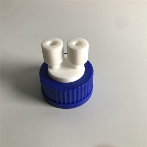 GL45 Two-hole sealing cap Waste liquid safety cap Pressure bottle cap 1/16 1/8 1/4