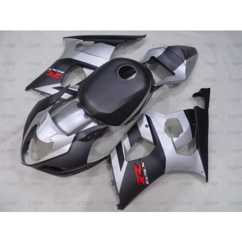 GSX-R1000 2003 - 2004 K3 Bodywork GSX R 1000 2004 Motorcycle Fairing GSX-R1000 04 Matter Silver Black Fairing Kits