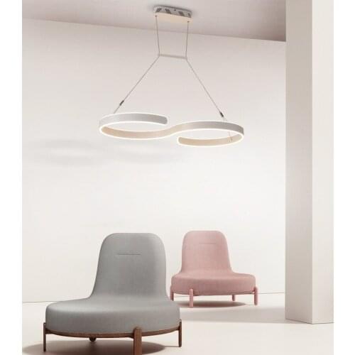 Creative S Shape LED Chandeliers Home Dining Bedroom Study Room Office Commercial Lighting Ceiling Lights 110-240V