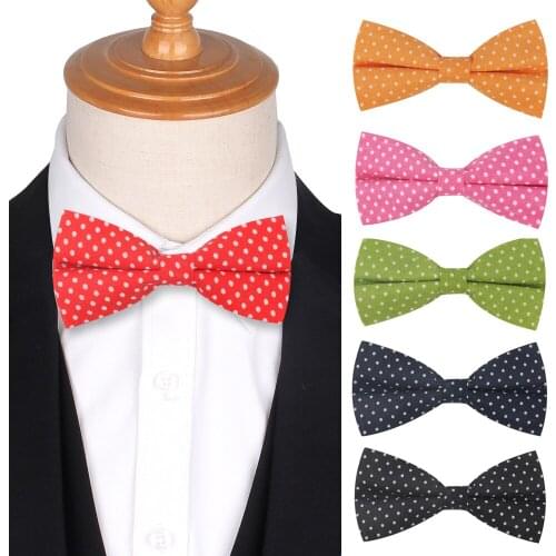 Linen Dots Bow Tie for Men Women Butterfly Bowtie Tuxedo Adjustable Girls Bow ties For Wedding Party Bowties Accessories Cravat