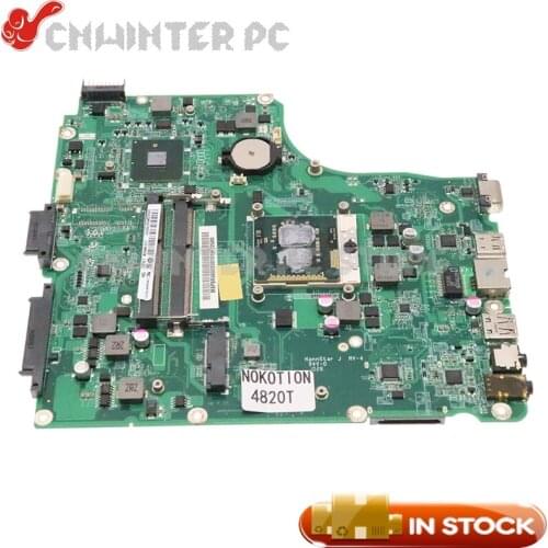 NOKOTION MBPSR06002 MBPSN06002 DAZQ1BMB6C0 For Acer Aspire 4820T Laptop Motherboard HM55 DDR3 With Free CPU
