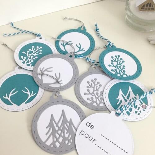Deer tree grass circle metal Cutting Dies Stencils DIY Scrapbooking Paper/photo Cards Embossing Dies