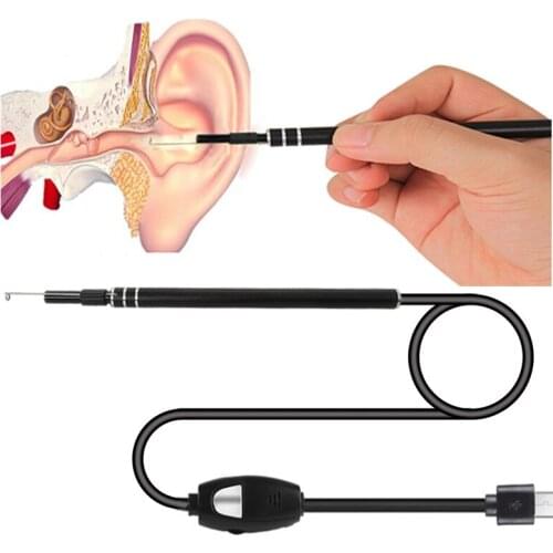 Multifunctional Endoscope Earpick 2-in-1 USB Ear Cleaning HD Visual Ear Spoon With Mini Camera Ear Cleaning Tool