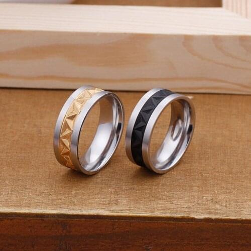 HaoYi Stainless Steel Metal Punk Ring Mens Trendy Party Rings Fashion Finger Jewelry