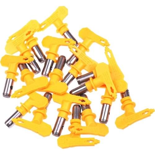 5 Airbrush Nozzle Yellow Series For Painting Airless Paint Spray G un Tip Powder Coating Portable Paint Sprayer auto repair tool