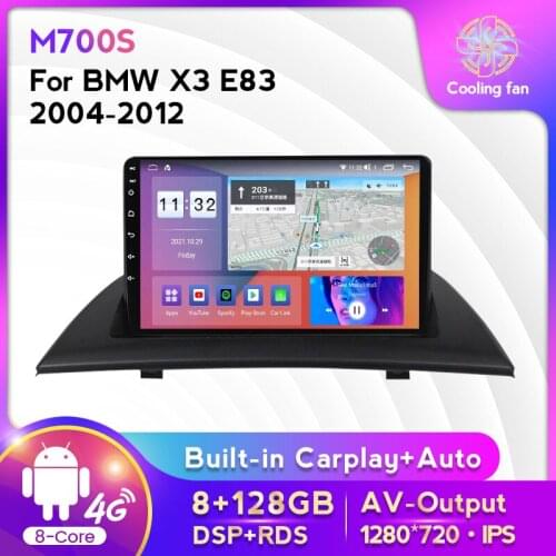 NaviFly 8Core 4G RAM 64G ROM DSP For BMW X3 E83 2004-2012 Car Multimedia radio cassette gps navigator wifi 4G LTE
