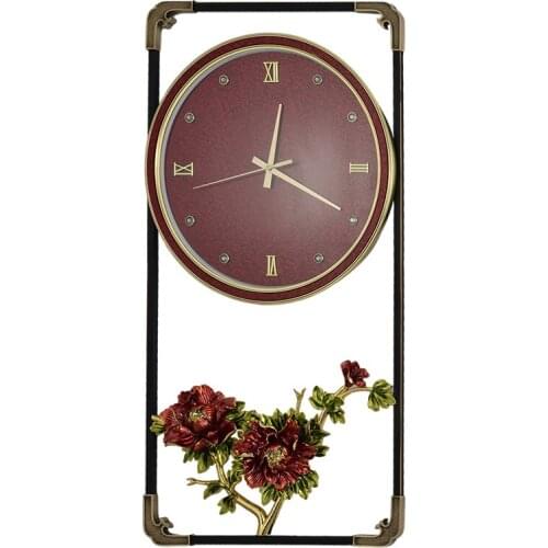 Affordable Luxury Style European-Style Copper Wall Clock Mute Living Room Entrance Restaurant Wall Decorations Pocket Watch