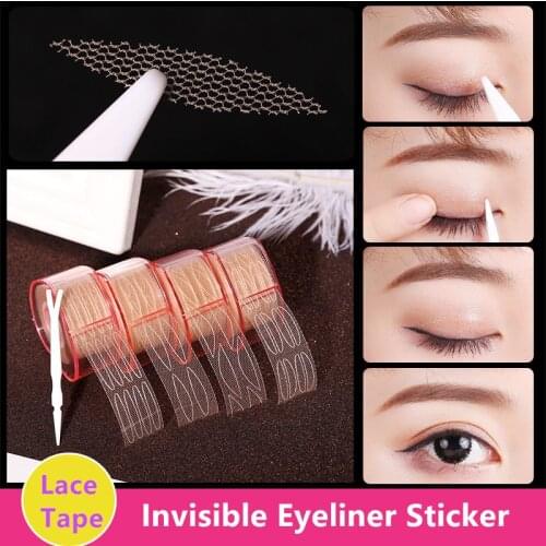 Invisible Strips Double Eyelid Tape Clear Gray Eyelid Stripe Big Eyes Invisible Double Fold Eyelid Sticker Makeup Tools