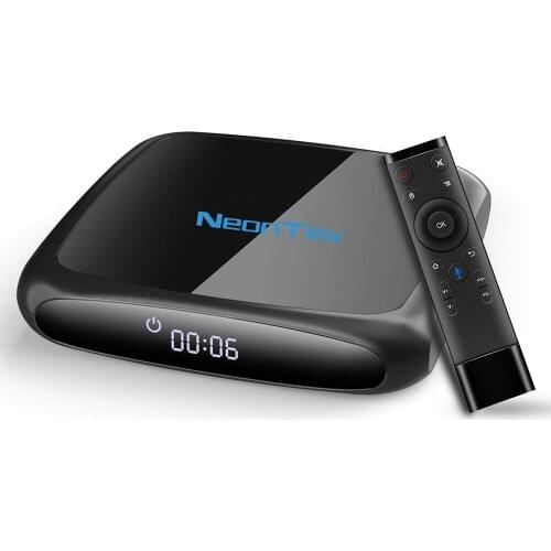 Android Smart TV Box with voice search (Android nougat, wifi, RJ45, bluetooth voice remote, play store,2GB ram, 16GB rom)