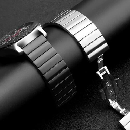 22mm Watchband Strap For Samsung Galaxy 46mm S3 Stainless Steel Bracelet For Galaxy Watch 3 Amazfit GTR Huawei GT2 46 GT2E Strap