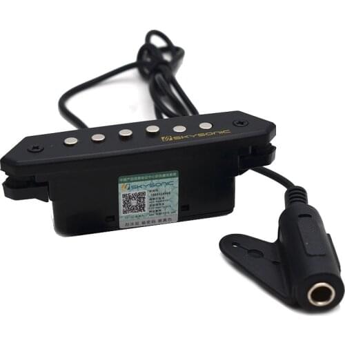 Skysonic Preamp System A-710 A-810 T-910 Humbucker Sound Hole Pickup Tone Balanced Warmth Guitar Pick Holder