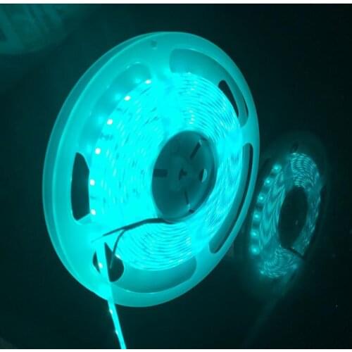 DIY LED U-Home DC12V 485-495nm Cyan Waterproof IP65 SMD2835 LED Strip Light for Aquarium/Kitchen/Room/Coffee Bar/Car/Hair Salon
