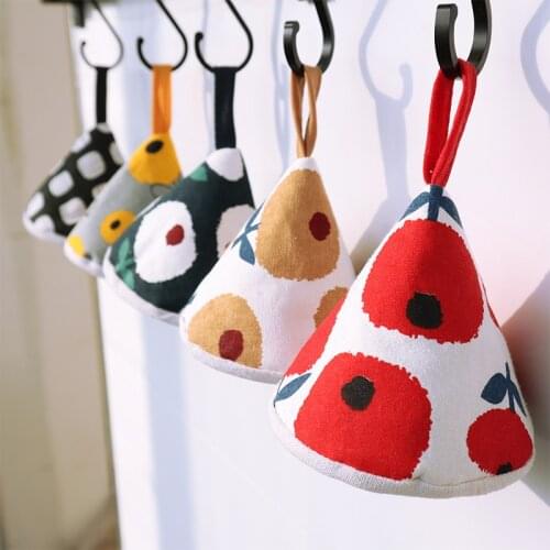 Cloth Cotton Quilted Anti-Scalding Heat Insulation Pot Hat Cover Triangle Pot Hat Casserole Iron Pot Pot Handle