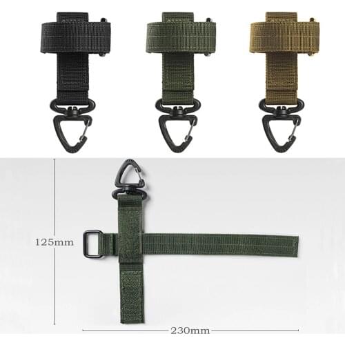 Multi-purpose Glove Hook Military Fan Outdoor Tactical Gloves Climbing Rope Storage Buckle Adjust Camping Glove Hanging Buckle