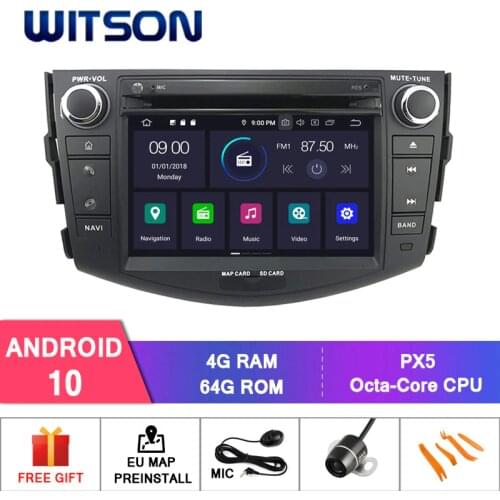 WITSON Android 10.0 IPS HD Screen For TOYOTA RAV4 2009 Car Multimedia System 4GB RAM+64GB FLASH