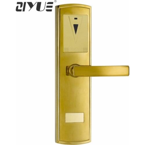 Gold Color RF Hotel Electronic Door Locks RFID for Hotel Guest Room ET105RF