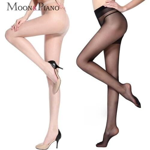 Women Sexy Stockings 15D 30D Summer Thin Anti-hook Elastic Pantyhose Comfortable Skin-friendly Female Long Legs High Heeled Sock