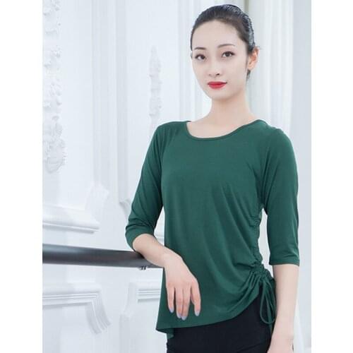 Ballet Dance Costume For Women Soft Ballet Practice Top Ballerina Clothes Modal Modern Dance Outfits Ballroom Dance Wear JL1410