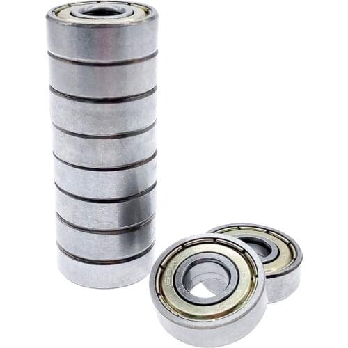 10pcs/set 608ZZ Ball bearings double shielded miniature carbon steel 608 bearing for fidget spinner 8*22*7mm