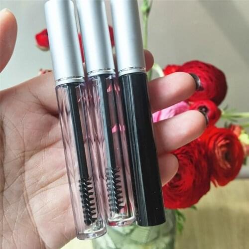 100pcs 3ml Empty Mascara Tubes Silver Cap Eyelash Tube Mascara Bottle Cream Cosmetic Packaging Container