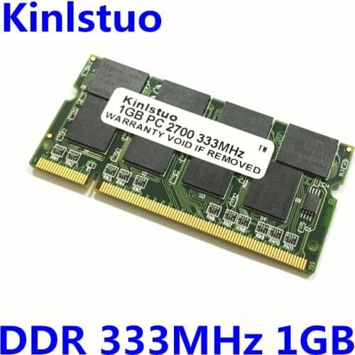 Free shipping 100% original notebook/laptop memory RAM DDR 333 1Gb PC-2700 computer memory compatible with 266/400
