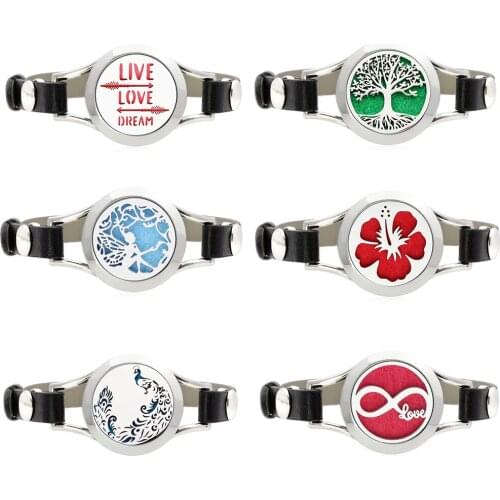 Aromatherapy Essential Oil Diffuser Bracelet 316L Stainless Steel Jewelry Wristbands Perfume Wrap Bracelet For Women 25mm Bangle