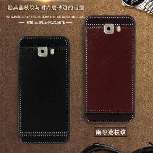 Funda for Samsung Galaxy C5 Pro SM-C5010 Case 5.2" Black Red Blue Pink Brown 5 Style Soft Silicone Fashion Mobile Phone Cover