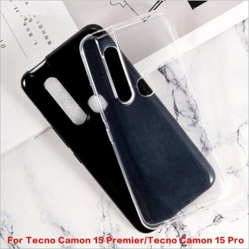 For Tecno Camon 15 Premier Case Anti-knock Soft TPU Case For Tecno Camon 15 Pro Anti Skid Silicone Protection Back Cover Capa