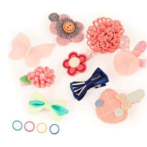 Flower Vision Pet Dog Hairpin Set Teddy Poodle Dog Clip Set Hair Accessories Hairpin pet wedding headdress